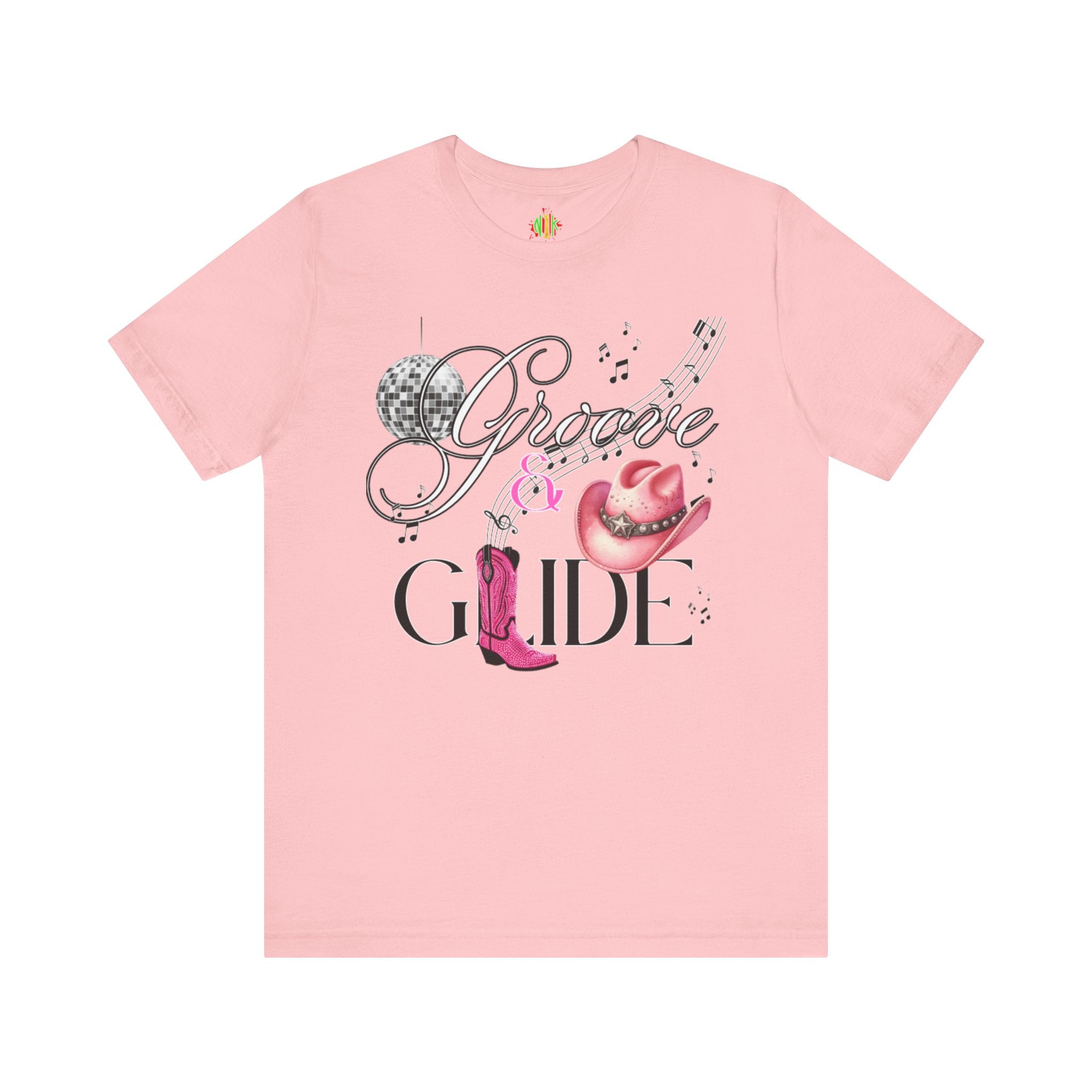 Groove and Glide Graphic Tee - Unisex Short Sleeve T-Shirt for Music Lovers
